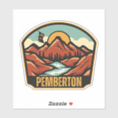 Sticker Pemberton, Colombie-Britannique (Feuille)