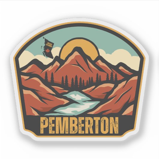 Sticker Pemberton (Colombie-Britannique) (Devant)