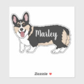 Sticker Pembroke Welsh Corgi personnalisé (Feuille)