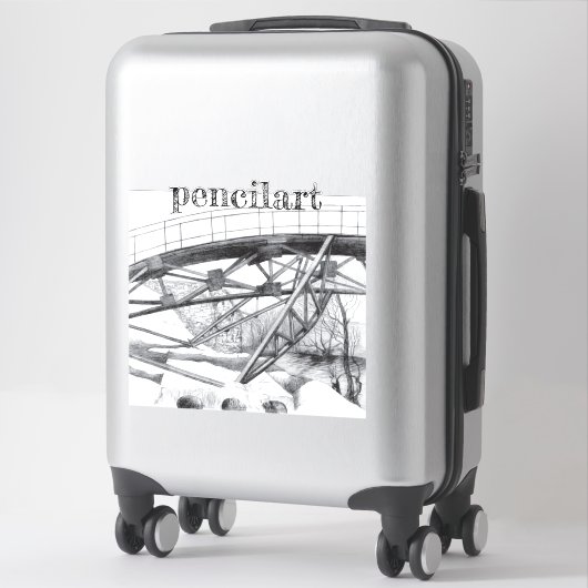 Sticker Pencilart antique (Sur valise)