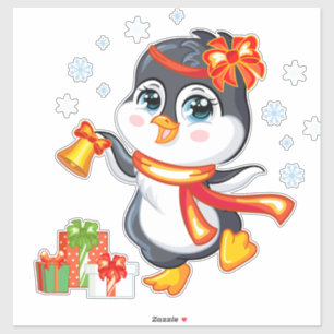 Sticker Penguin de Christmas