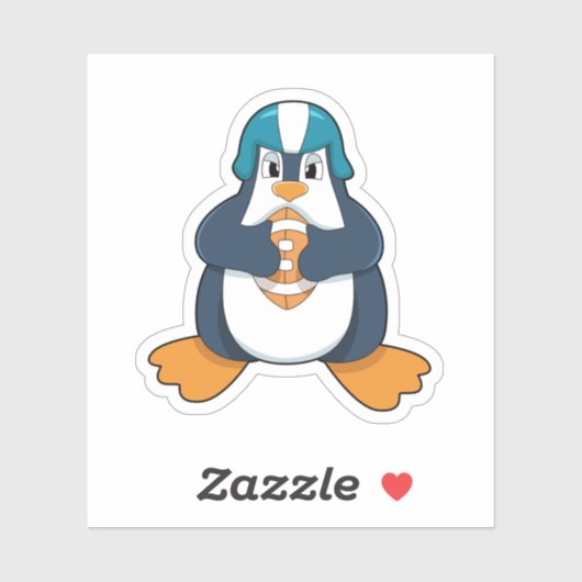Sticker Penguin de football (Feuille)