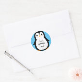 Sticker Penguin mignon hiver 1er anniversaire Stic (Enveloppe)