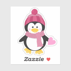 Sticker Penguin Sweetheart