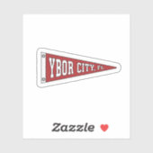 Sticker Pennant of Ybor City - Florida (Feuille)