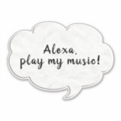 Sticker pensée de bulle des mots (Devant)