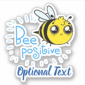 Sticker Penser Positive Abee Positive Mignonne Abee (Devant)
