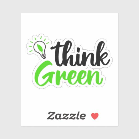 Sticker Penser vert (Feuille)