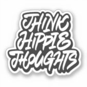 Sticker Pensez à des pensées hippie (Recto)