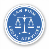 Sticker Pensez à la justice - Droit classique (Recto)