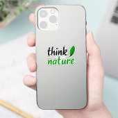 Sticker Pensez à la nature (Téléphone)