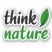 Sticker Pensez à la nature (Recto)