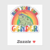 Sticker Pensez à votre propre genre (Feuille)