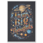 Sticker Pensez grand – Explosion de couleurs (Devant)
