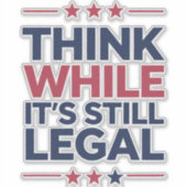 Sticker Pensez que si c'est un cadeau républicain encore l (Devant)