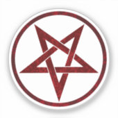 Sticker Pentagram Red Devil (Recto)
