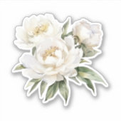 Sticker Peonies blanches (Devant)