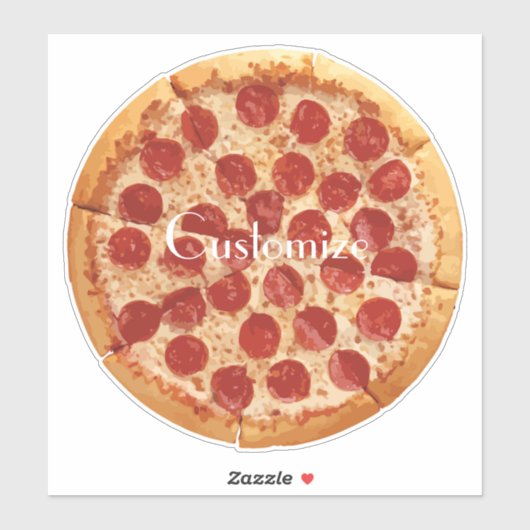 Sticker Pepperoni Pizza Thunder_Cove (Feuille)