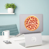 Sticker Pepperoni Pizza Thunder_Cove (Ordinateur portable sur le bureau)
