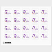Sticker Peppy Purple Penguin (Feuille)