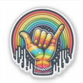 Sticker Perdre la main (Devant)