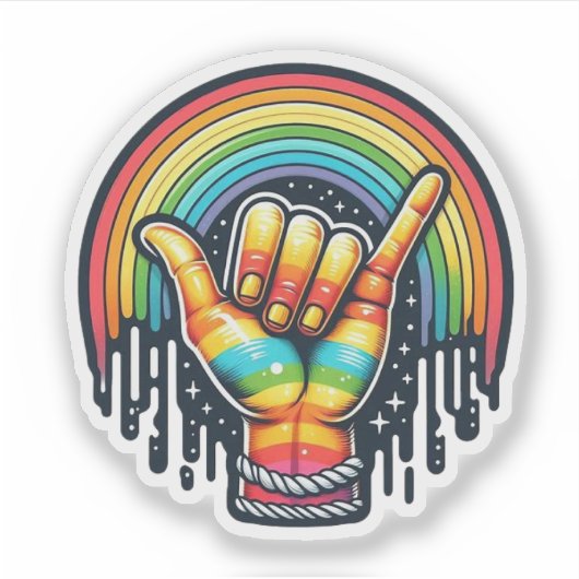 Sticker Perdre la main (Devant)