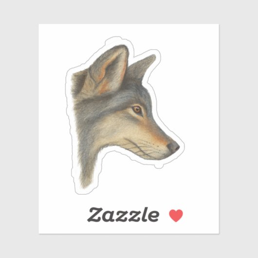 Sticker Perdu dans la pensée (Feuille)