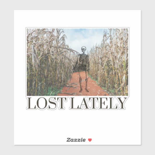 Sticker Perdu Skeleton Corn Maze (Feuille)