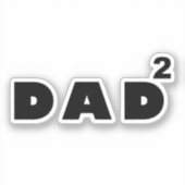 Sticker père de deux (Recto)