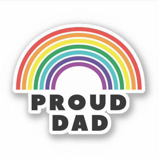 Sticker Père de Proud Rainbow (Devant)