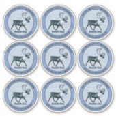 Sticker Père Noël 1er PAS - Sspecial discret (Devant)