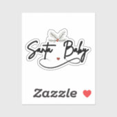 Sticker Père Noël Baby - Flirty Holiday Script (Feuille)
