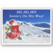 Sticker Père Noël, Dashu Thru The Snow Christmas (Recto)