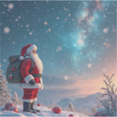 Sticker Père Noël de Noël au pôle Nord (Devant)