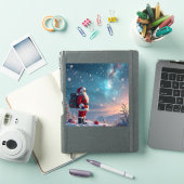 Sticker Père Noël de Noël au pôle Nord (Couverture iPad)