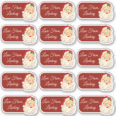 Sticker Père Noël de Noël personnalisée (Devant)