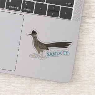 Sticker PÈRE NOËL FE Roadrunner Oiseau Crayon coloré Art