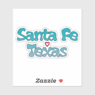 Sticker Père Noël Fe Texas