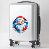 Sticker Père Noël joyeux (Sur valise)