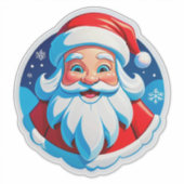 Sticker Père Noël joyeux (Devant)