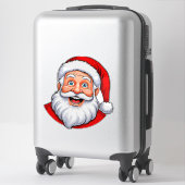 Sticker Père Noël joyeux (Sur valise)