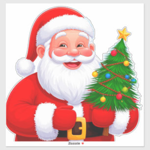 Sticker Père Noël joyeux