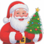 Sticker Père Noël joyeux (Devant)