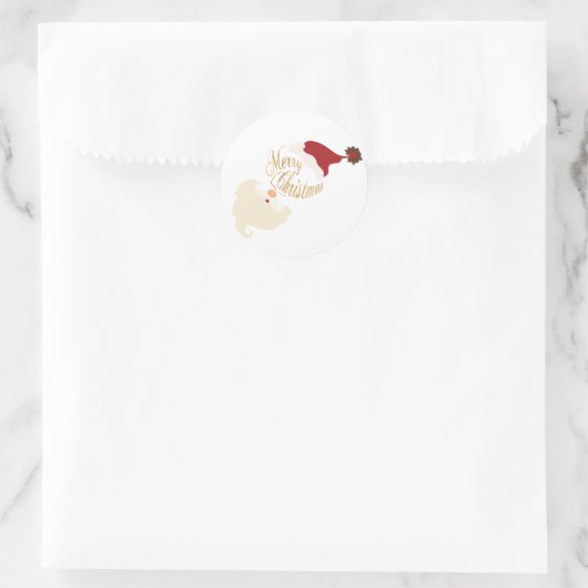 Sticker Père Noël Joyeux Noël (Sac)