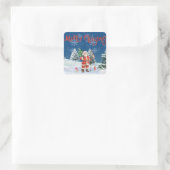 Sticker père Noël Joyeux Noël (Sac)