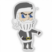 Sticker père noël méchant (Devant)