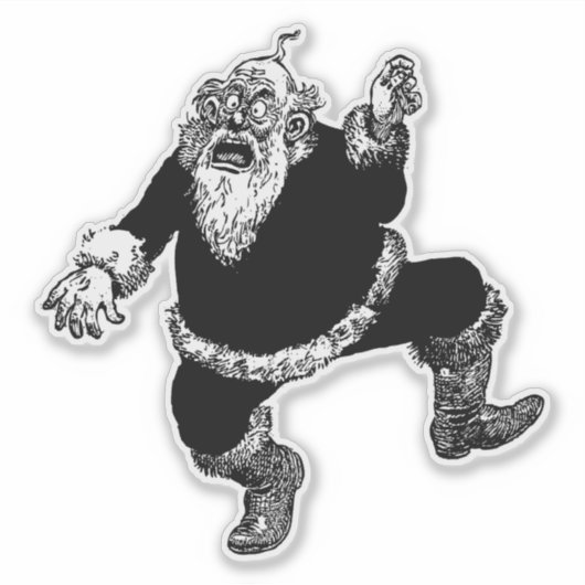 Sticker Père Noël perturbé (Devant)
