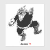 Sticker Père Noël perturbé (Feuille)