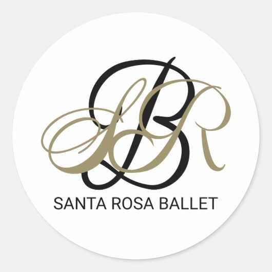 Sticker Père Noël Rosa Ballet Signature (Devant)