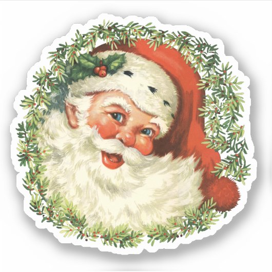 Sticker Père Noël vintage (Devant)